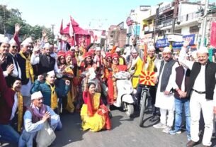 goljyu yatra गोल्ज्यू संदेश यात्रा का हल्द्वानी में हुआ भव्य स्वागत