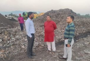 nagar ayukt अब दोगुनी रफ्तार से होगा कचरे का निस्तारण, निगम ने ट्रंचिंग ग्राउंड में लगाई दूसरी प्रोसेसिंग मशीन