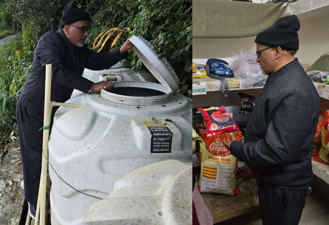 IMG 20251106 WA0081 छुट्टी के दिन कुलपति की छात्र हित में सराहनीय पहल, छात्रावासों की छत में चढ़े और टंकी में पानी की स्वच्छता देखी, छात्रों से किया संवाद