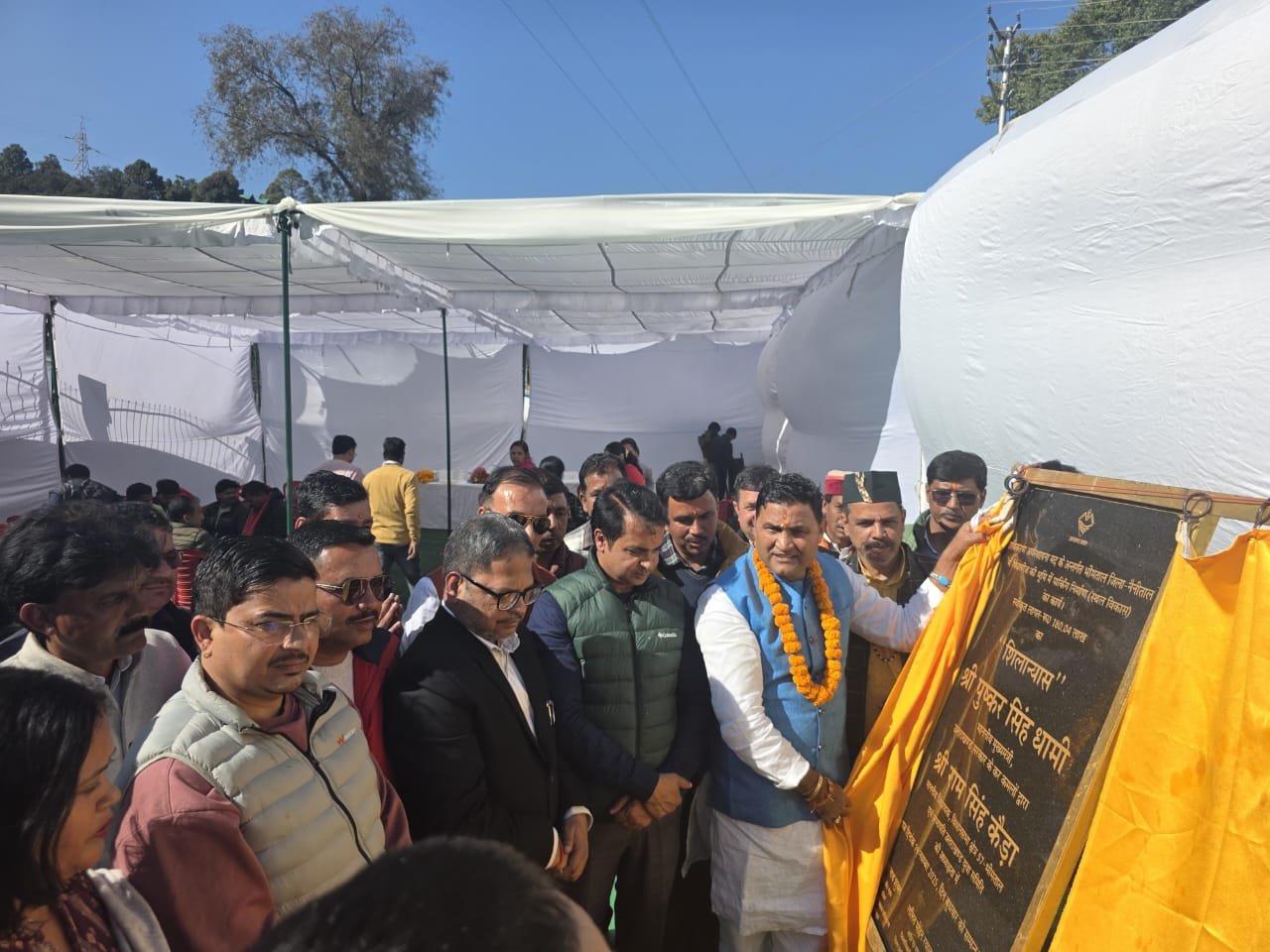 IMG 20251119 WA0008 विधायक कैड़ा ने भीमताल किया में पार्किंग निर्माण का शिलान्यास, सीएम धामी का जताया आभार