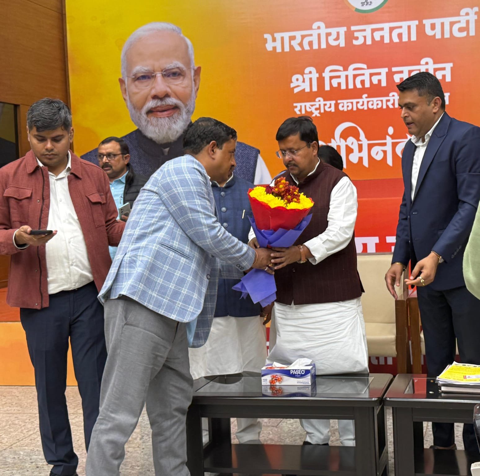 IMG 20251216 WA0006 ग्रामीण अर्थव्यवस्था की मजबूती पर जोर, आँचल दुग्ध संघ अध्यक्ष बोरा ने की भाजपा राष्ट्रीय अध्यक्ष से भेंट