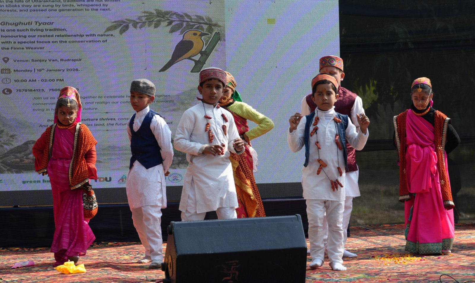 DSC04014 scaled घुघुतिया त्योहार में वेटलैंड और बुनकर पक्षी संरक्षण पर जोर, संजय वन में भव्य आयोजन