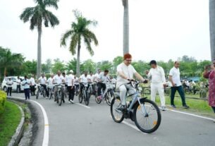 1 पंत विश्वविद्यालय में साइकिल रैली से पर्यावरण और स्वास्थ्य का संदेश