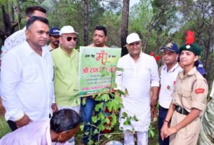 IMG 20260716 WA0020 हरेला पर्व पर बागेश्वर में हुआ व्यापक पौधरोपण, मंत्री   कैड़ा ने दिया पर्यावरण संरक्षण का संदेश