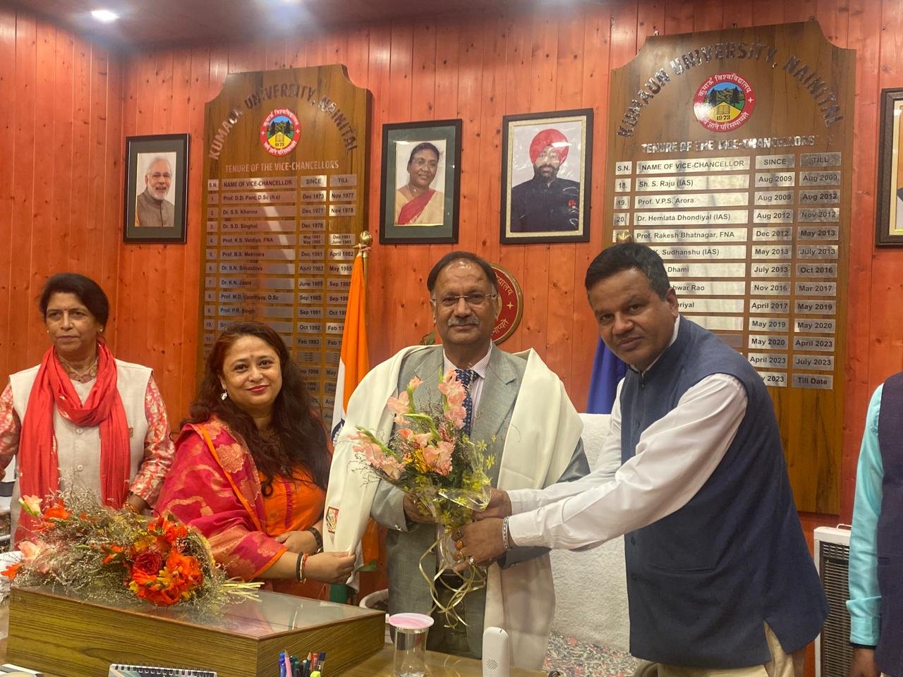 IMG 20260901 WA0033 कुमाऊं विश्वविद्यालय के नवनियुक्त कुलपति प्रो. नवीन चंद्र लोहनी ने संभाला कार्यभार