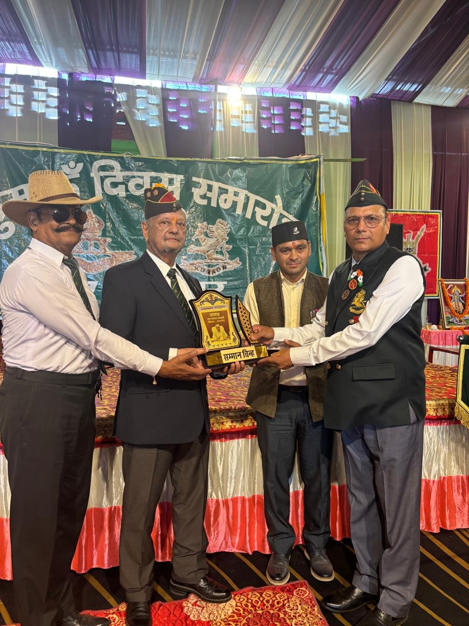 IMG 20261027 WA0011 हल्दूचौड़ में धूमधाम से मनाया कुमाऊं दिवस एवं पैदल सेना दिवस